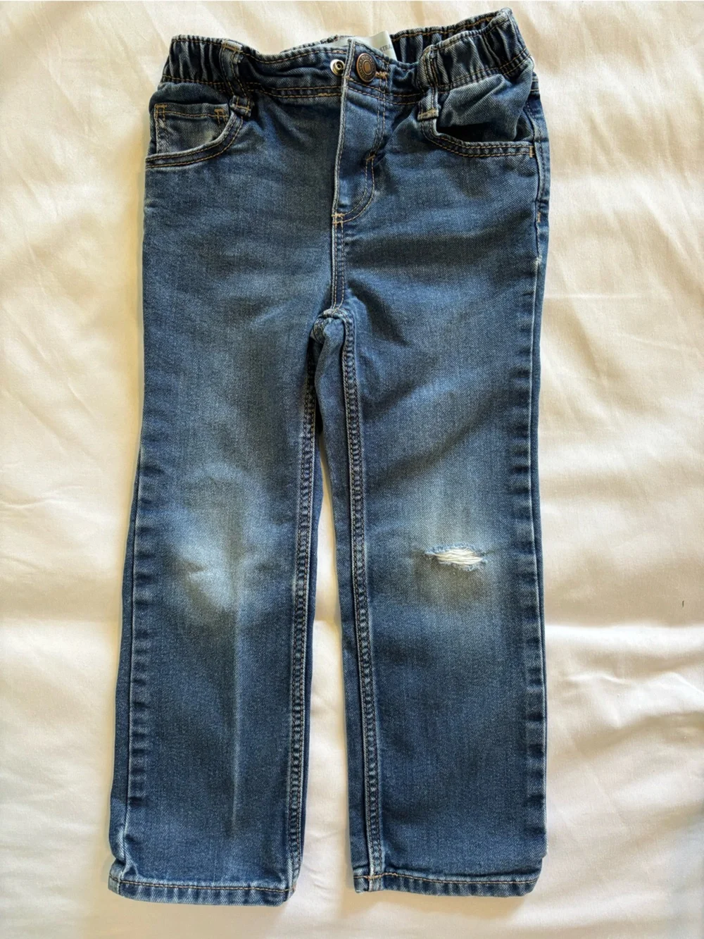 Old Navy Kids Blue Distressed Jeans (size 4T)